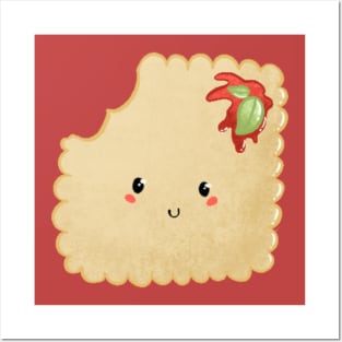 Cute ravioli pasta Posters and Art